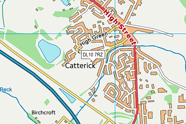 DL10 7RZ map - OS VectorMap District (Ordnance Survey) DL10 7RZ map - OS VectorMap District (Ordnance Survey)