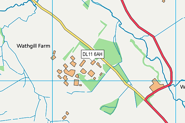 DL11 6AH map - OS VectorMap District (Ordnance Survey) DL11 6AH map - OS VectorMap District (Ordnance Survey)