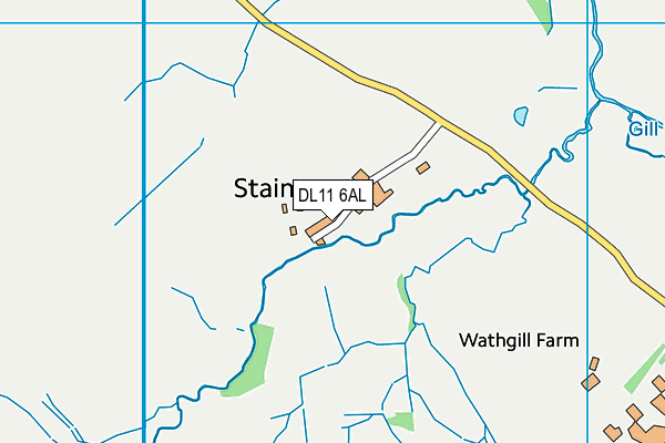 DL11 6AL map - OS VectorMap District (Ordnance Survey) DL11 6AL map - OS VectorMap District (Ordnance Survey)