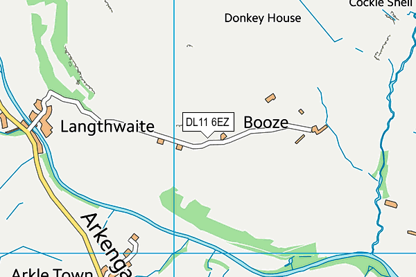 DL11 6EZ map - OS VectorMap District (Ordnance Survey) DL11 6EZ map - OS VectorMap District (Ordnance Survey)