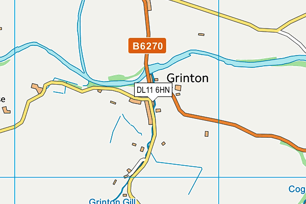 DL11 6HN map - OS VectorMap District (Ordnance Survey) DL11 6HN map - OS VectorMap District (Ordnance Survey)