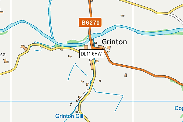 DL11 6HW map - OS VectorMap District (Ordnance Survey) DL11 6HW map - OS VectorMap District (Ordnance Survey)