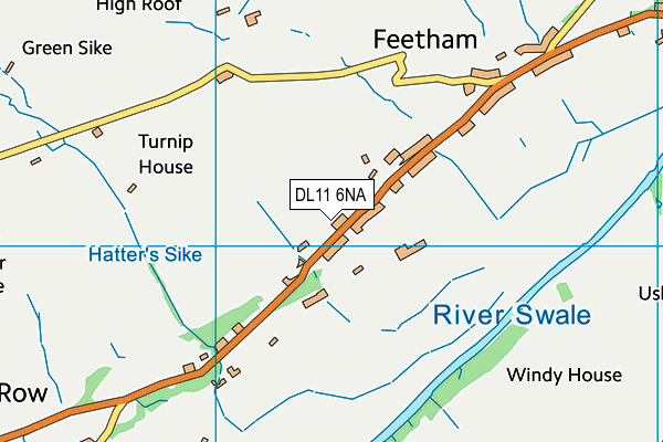 DL11 6NA map - OS VectorMap District (Ordnance Survey) DL11 6NA map - OS VectorMap District (Ordnance Survey)