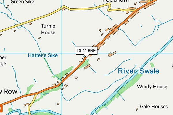 DL11 6NE map - OS VectorMap District (Ordnance Survey) DL11 6NE map - OS VectorMap District (Ordnance Survey)