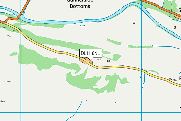 DL11 6NL map - OS VectorMap District (Ordnance Survey) DL11 6NL map - OS VectorMap District (Ordnance Survey)