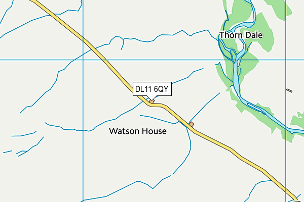 DL11 6QY map - OS VectorMap District (Ordnance Survey) DL11 6QY map - OS VectorMap District (Ordnance Survey)