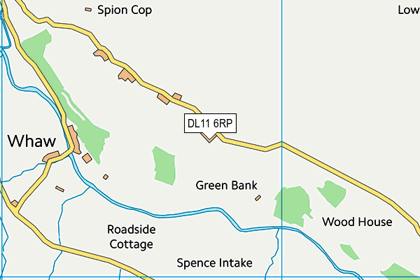 DL11 6RP map - OS VectorMap District (Ordnance Survey) DL11 6RP map - OS VectorMap District (Ordnance Survey)