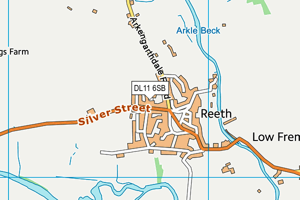 DL11 6SB map - OS VectorMap District (Ordnance Survey) DL11 6SB map - OS VectorMap District (Ordnance Survey)