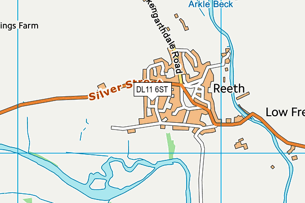 DL11 6ST map - OS VectorMap District (Ordnance Survey) DL11 6ST map - OS VectorMap District (Ordnance Survey)