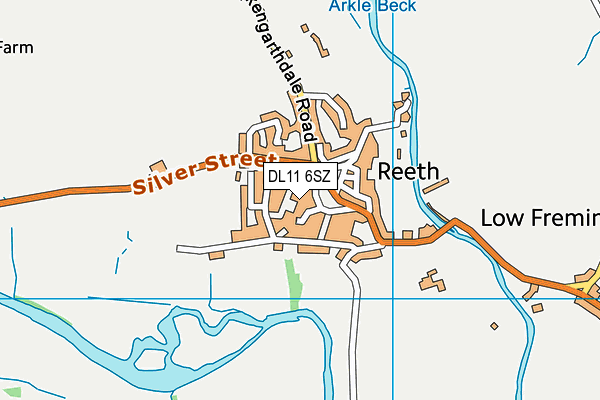 DL11 6SZ map - OS VectorMap District (Ordnance Survey)
