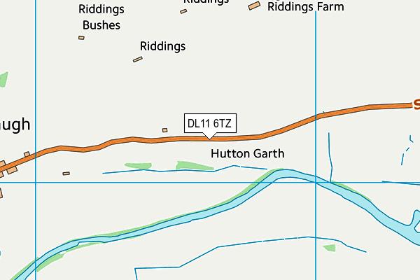 DL11 6TZ map - OS VectorMap District (Ordnance Survey) DL11 6TZ map - OS VectorMap District (Ordnance Survey)