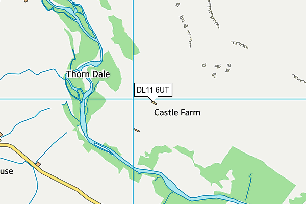 DL11 6UT map - OS VectorMap District (Ordnance Survey) DL11 6UT map - OS VectorMap District (Ordnance Survey)