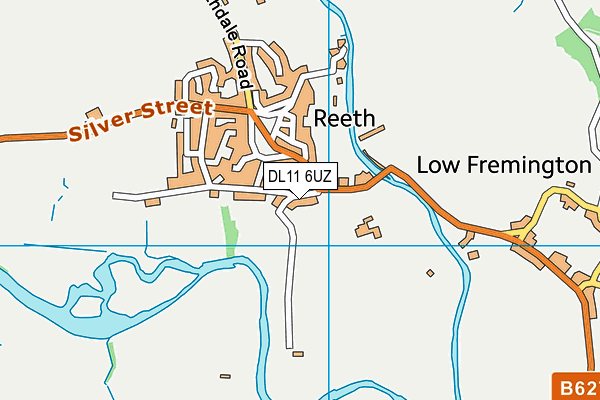 DL11 6UZ map - OS VectorMap District (Ordnance Survey) DL11 6UZ map - OS VectorMap District (Ordnance Survey)