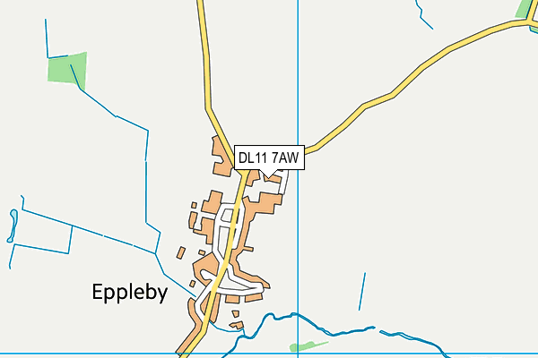 DL11 7AW map - OS VectorMap District (Ordnance Survey) DL11 7AW map - OS VectorMap District (Ordnance Survey)