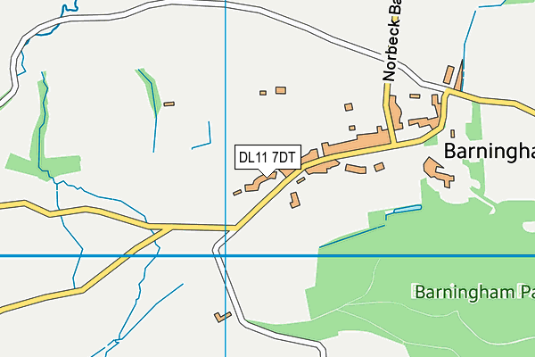 DL11 7DT map - OS VectorMap District (Ordnance Survey) DL11 7DT map - OS VectorMap District (Ordnance Survey)