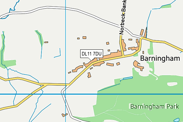 DL11 7DU map - OS VectorMap District (Ordnance Survey) DL11 7DU map - OS VectorMap District (Ordnance Survey)