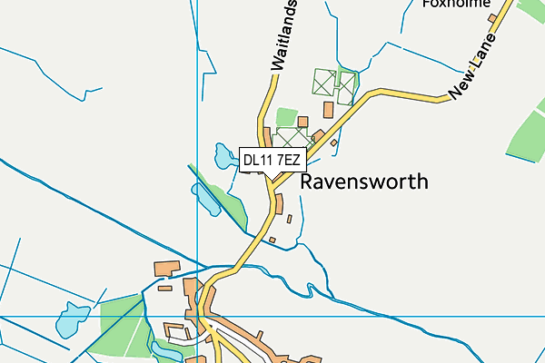 DL11 7EZ map - OS VectorMap District (Ordnance Survey) DL11 7EZ map - OS VectorMap District (Ordnance Survey)