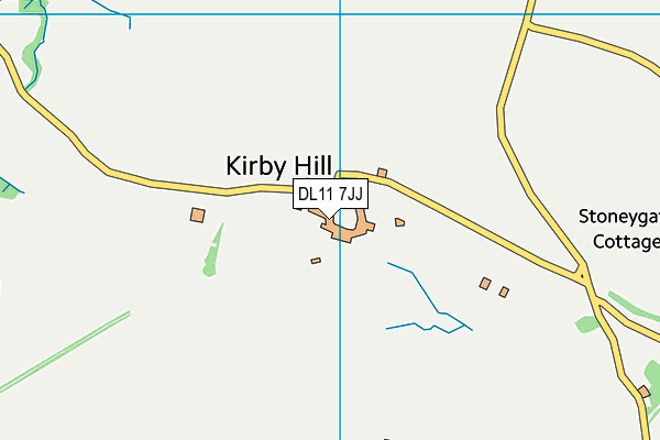 DL11 7JJ map - OS VectorMap District (Ordnance Survey) DL11 7JJ map - OS VectorMap District (Ordnance Survey)