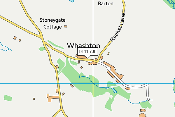 DL11 7JL map - OS VectorMap District (Ordnance Survey) DL11 7JL map - OS VectorMap District (Ordnance Survey)