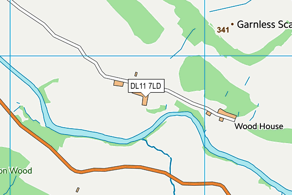 DL11 7LD map - OS VectorMap District (Ordnance Survey) DL11 7LD map - OS VectorMap District (Ordnance Survey)