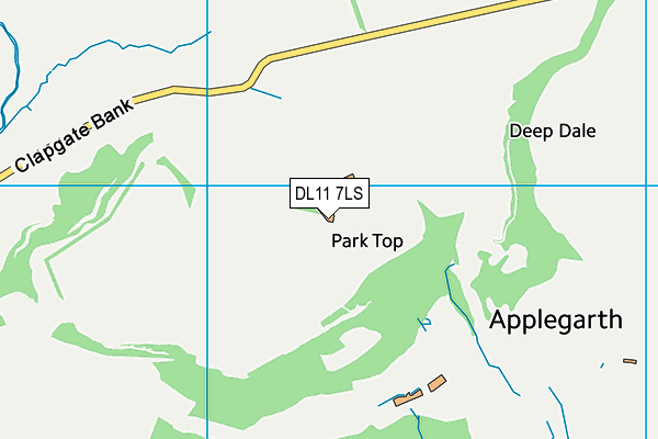 DL11 7LS map - OS VectorMap District (Ordnance Survey) DL11 7LS map - OS VectorMap District (Ordnance Survey)