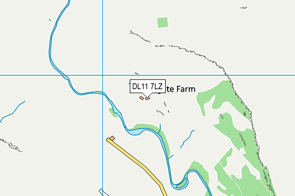 DL11 7LZ map - OS VectorMap District (Ordnance Survey) DL11 7LZ map - OS VectorMap District (Ordnance Survey)