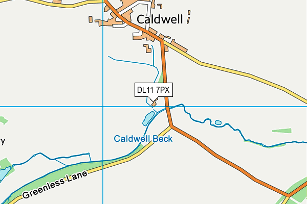 DL11 7PX map - OS VectorMap District (Ordnance Survey) DL11 7PX map - OS VectorMap District (Ordnance Survey)