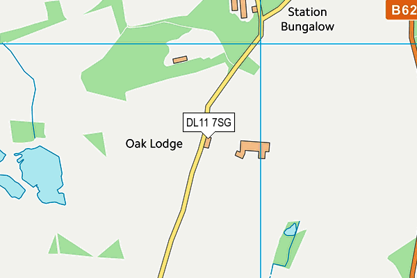 DL11 7SG map - OS VectorMap District (Ordnance Survey) DL11 7SG map - OS VectorMap District (Ordnance Survey)
