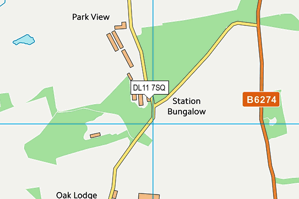 DL11 7SQ map - OS VectorMap District (Ordnance Survey) DL11 7SQ map - OS VectorMap District (Ordnance Survey)