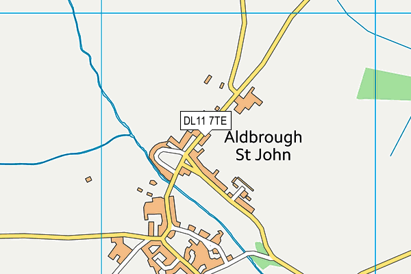 DL11 7TE map - OS VectorMap District (Ordnance Survey) DL11 7TE map - OS VectorMap District (Ordnance Survey)