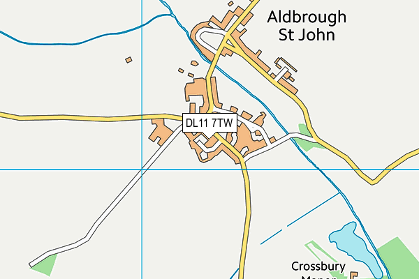 DL11 7TW map - OS VectorMap District (Ordnance Survey) DL11 7TW map - OS VectorMap District (Ordnance Survey)