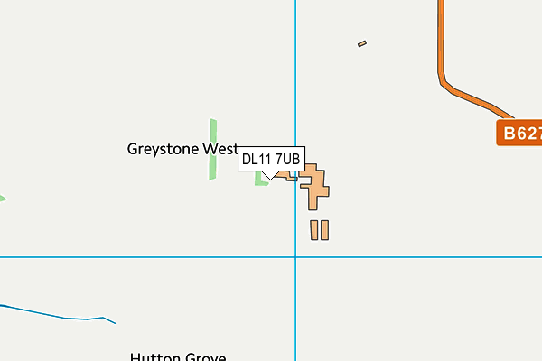 DL11 7UB map - OS VectorMap District (Ordnance Survey) DL11 7UB map - OS VectorMap District (Ordnance Survey)