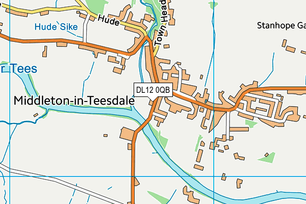 DL12 0QB map - OS VectorMap District (Ordnance Survey) DL12 0QB map - OS VectorMap District (Ordnance Survey)