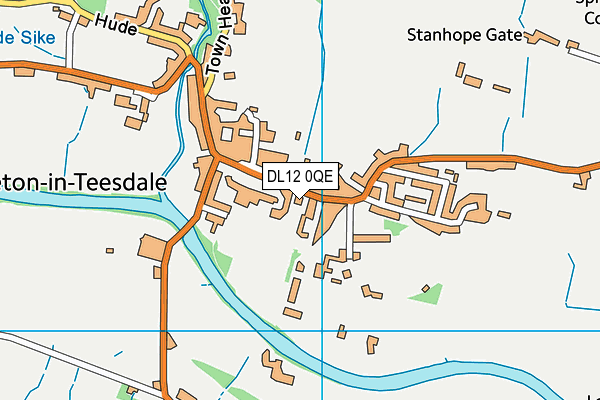 DL12 0QE map - OS VectorMap District (Ordnance Survey) DL12 0QE map - OS VectorMap District (Ordnance Survey)