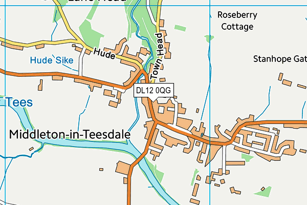 DL12 0QG map - OS VectorMap District (Ordnance Survey) DL12 0QG map - OS VectorMap District (Ordnance Survey)