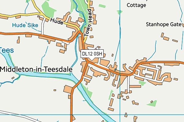 DL12 0SH map - OS VectorMap District (Ordnance Survey) DL12 0SH map - OS VectorMap District (Ordnance Survey)