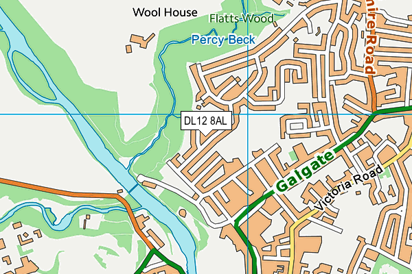 DL12 8AL map - OS VectorMap District (Ordnance Survey) DL12 8AL map - OS VectorMap District (Ordnance Survey)