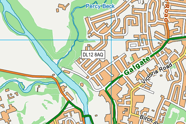 DL12 8AQ map - OS VectorMap District (Ordnance Survey) DL12 8AQ map - OS VectorMap District (Ordnance Survey)
