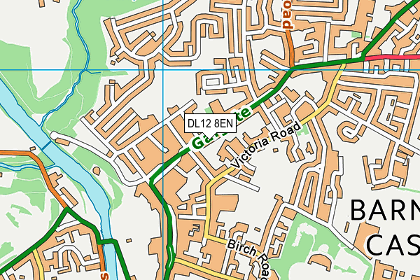 DL12 8EN map - OS VectorMap District (Ordnance Survey) DL12 8EN map - OS VectorMap District (Ordnance Survey)