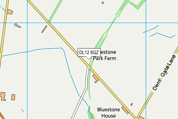 DL12 8QZ map - OS VectorMap District (Ordnance Survey) DL12 8QZ map - OS VectorMap District (Ordnance Survey)