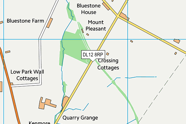DL12 8RP map - OS VectorMap District (Ordnance Survey) DL12 8RP map - OS VectorMap District (Ordnance Survey)
