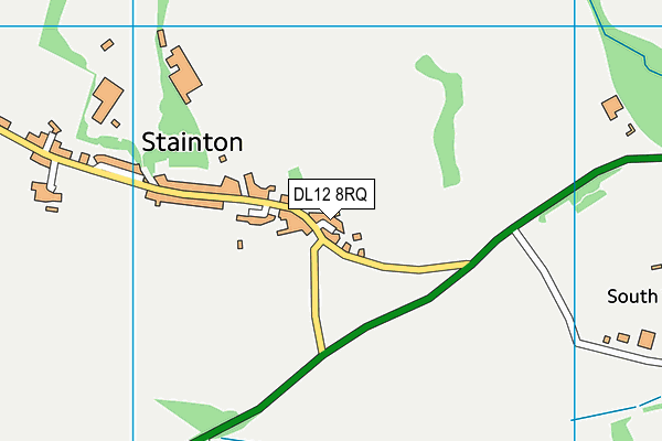 DL12 8RQ map - OS VectorMap District (Ordnance Survey) DL12 8RQ map - OS VectorMap District (Ordnance Survey)