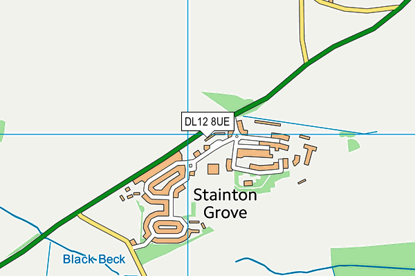 DL12 8UE map - OS VectorMap District (Ordnance Survey) DL12 8UE map - OS VectorMap District (Ordnance Survey)