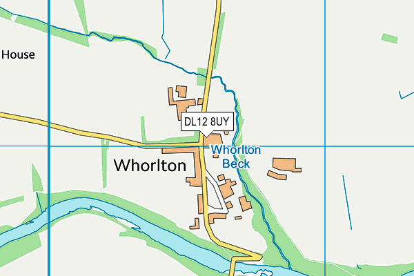 DL12 8UY map - OS VectorMap District (Ordnance Survey) DL12 8UY map - OS VectorMap District (Ordnance Survey)