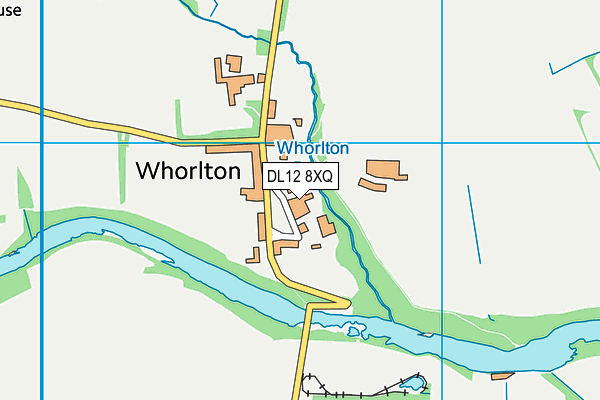 DL12 8XQ map - OS VectorMap District (Ordnance Survey) DL12 8XQ map - OS VectorMap District (Ordnance Survey)
