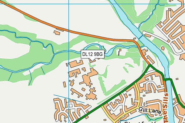 DL12 9BG map - OS VectorMap District (Ordnance Survey) DL12 9BG map - OS VectorMap District (Ordnance Survey)