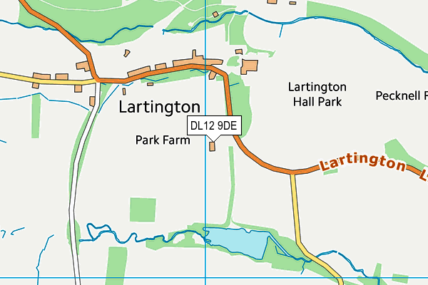 DL12 9DE map - OS VectorMap District (Ordnance Survey) DL12 9DE map - OS VectorMap District (Ordnance Survey)