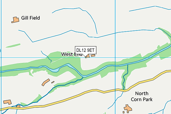 DL12 9ET map - OS VectorMap District (Ordnance Survey) DL12 9ET map - OS VectorMap District (Ordnance Survey)