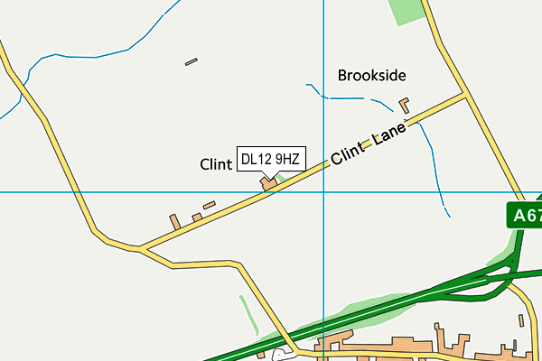 DL12 9HZ map - OS VectorMap District (Ordnance Survey) DL12 9HZ map - OS VectorMap District (Ordnance Survey)