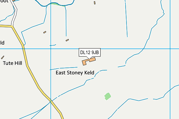 DL12 9JB map - OS VectorMap District (Ordnance Survey) DL12 9JB map - OS VectorMap District (Ordnance Survey)